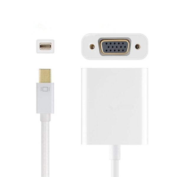 Mini DisplayPort till VGA-adapterkabel DP till VGA-konverteringslinjestöd Mini DisplayPort v1.2