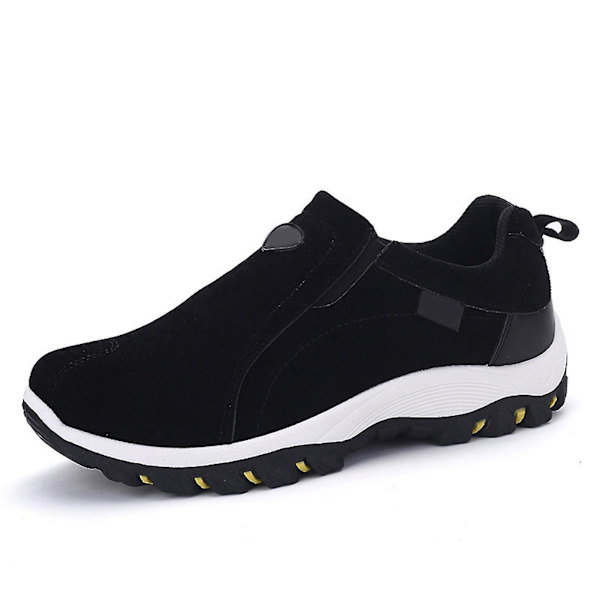 Afkælede Åndbare Herresko med Slip-On, Sort, Størrelse 41