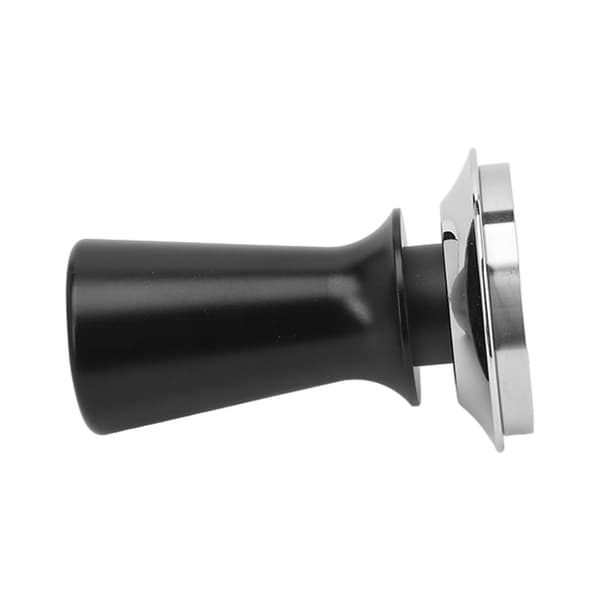 Kaffetamper i rustfritt stål, trykktamper, lett å bruke, kaffemaskintilbehør for kaffe, svart 53 mm