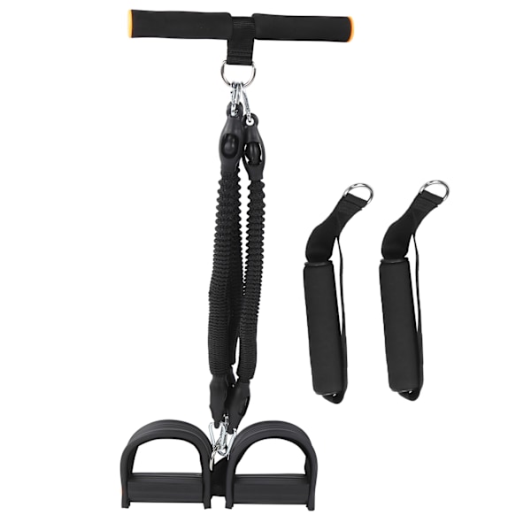 MultiFunction Fitness Pedal Resistance Band Fot Elastiskt dragrep SitUp Buktränare