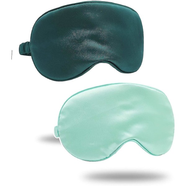 Silk Satin Sovmask med elastisk rem Reseögonmask