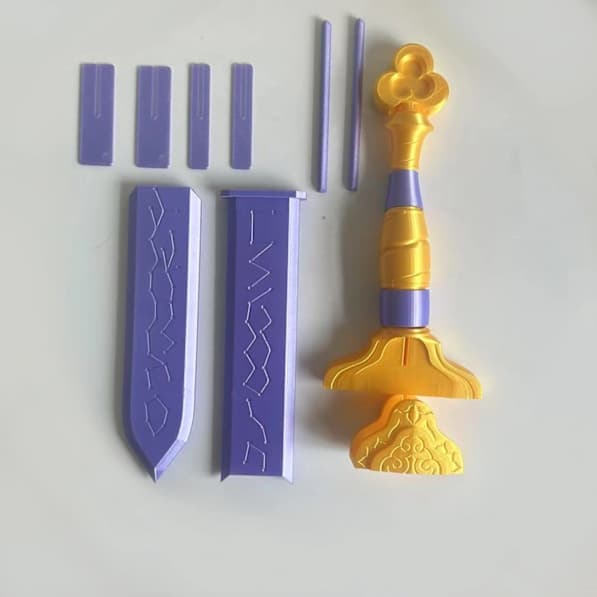 Devil Hunter anime cosplay props decoration, card props, cosplay and Halloween props, Rumi's sword (66cm)[NX]