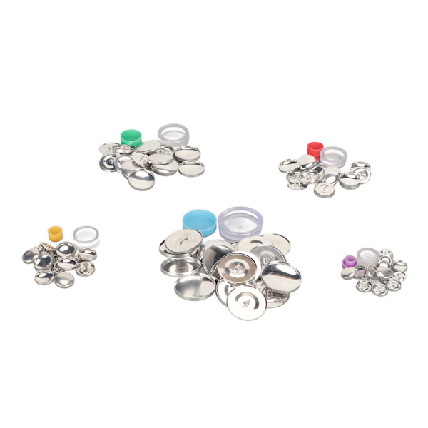 Cover Button Kit DIY Handcraft Flat Back Praktisk tygklädd knappsats för väsksömnad