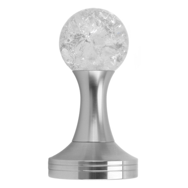 Krystallkule Kaffe Platt Tamper Rustfritt Stål Base Pulverhammer for Kaffetilbehør Sølv 51mm