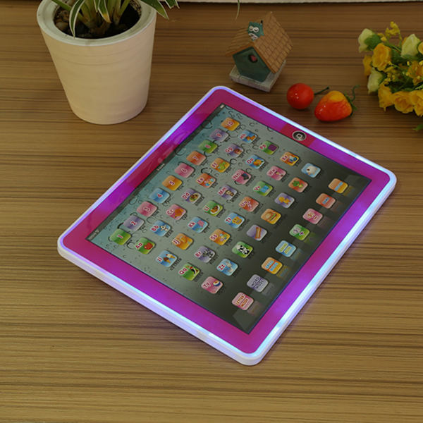 Baby Barn Småbarn som lærer engelsk Maskin Tablet Tidlig pedagogisk studieleke (rosa)