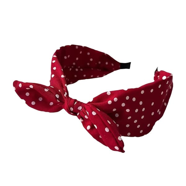 【NX】Pandebånd til kvinder med sløjfe 2PC (1 black + 1 red)