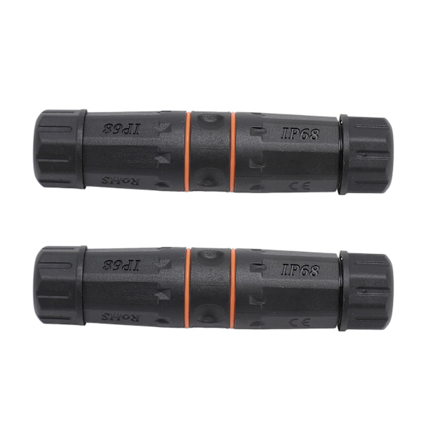 2ST CAT6A Ethernet LAN-kabelkontakt hona till hona IP68 vattentät 250MHz RJ45-koppling