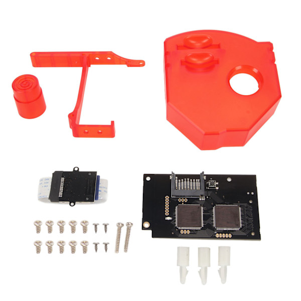 til GDEMU Optisk Drev Simuleringskort V5.20 Udskiftningshukommelseskortforlængelse til Dreamcast DC VA1 Spilkonsol Transparent Rød