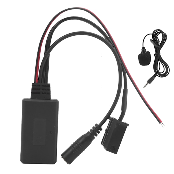 Bluetooth 5.0 AUX ljudadapter 8-stifts mikrofon handsfree-kit Passar för Ford 5000/6000 CD Stereo