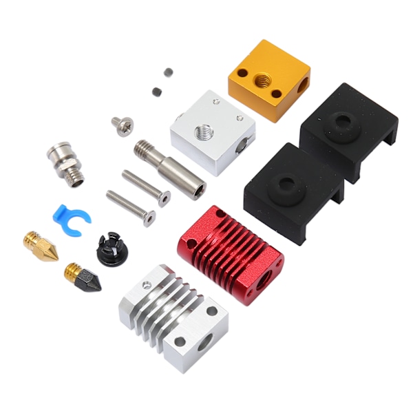 3D-skriver Extruder Hotend Kit montert Mk8 dys Metall Hot End Kit for Ender 3 V2 Ender 3 Pro