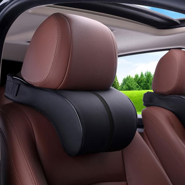 Auto Car Nackkudde PU Läder Memory Foam Kuddar Nackstöd Säte Nackstöd Kudde