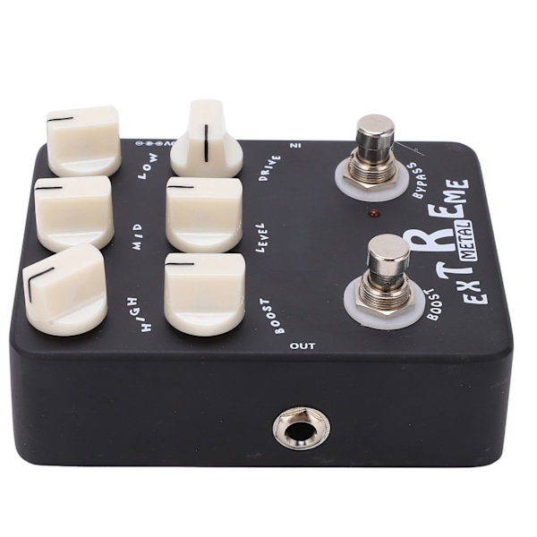 Metall Distortion Effektpedal 3-bånds EQ Lav Mellom Høy Gain Bypass for elektrisk gitar JF‑17