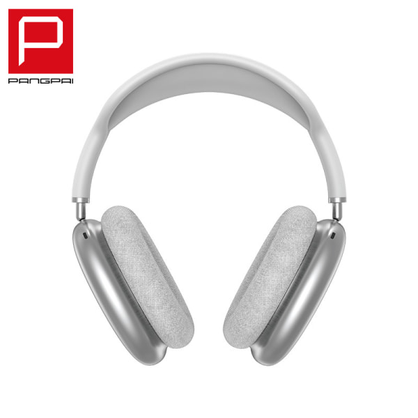 Populära p9AirMax TWS huvudmonterade Bluetooth headset trådlös musik stereo infällbar mobiltelefon adaptation-z silver
