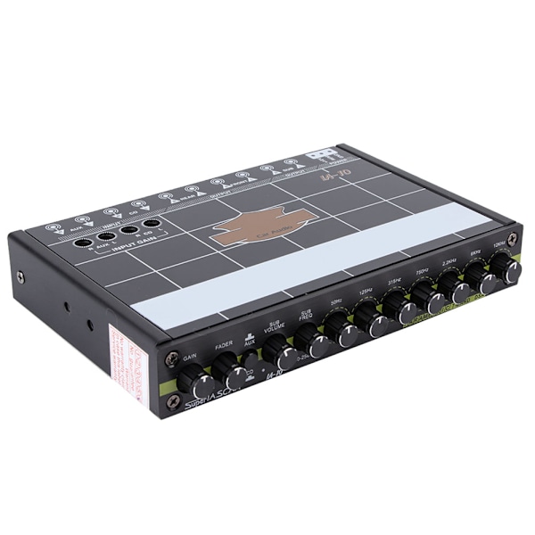 Bil 7 Bånds Audio Bas Restaurering Digital Equalizer Lydkontrol IA-10