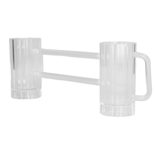 Ølkopp Akryl Dobbel Sammenføyd Ølglass med Håndtak for Bar KTV Spillkonkurranse 430ml / 14.5oz