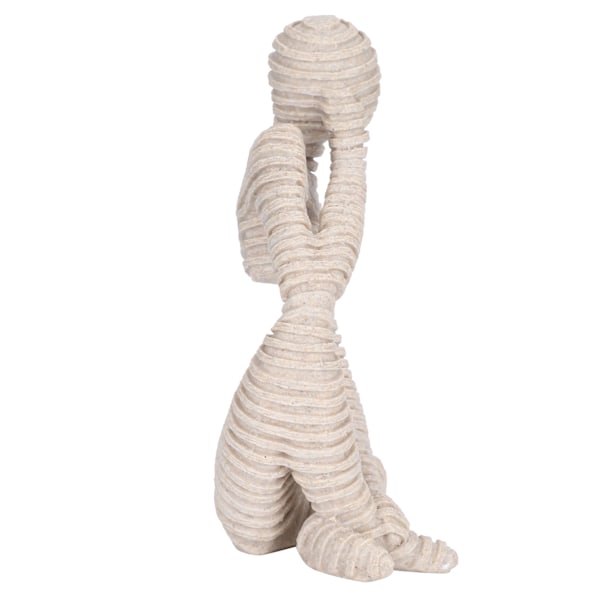 Resin Thinker Skulptur Abstrakt staty Samlarfigur Hallow Hemmakontoret Desktop Decor