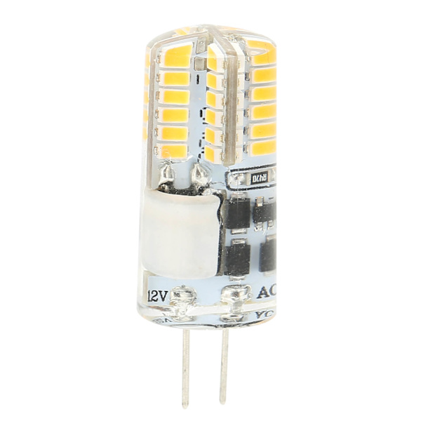 G4-lamppu 48LED-polttimo 3W 300LM Bi-pin-valo ei himmennettävä kattokruunuun AC DC 12V (luonnollinen valo 40004500K)