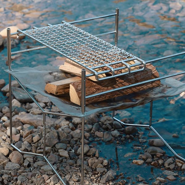 Grillrist i rustfritt stål, kokegitter for utendørs camping, grilling og piknik