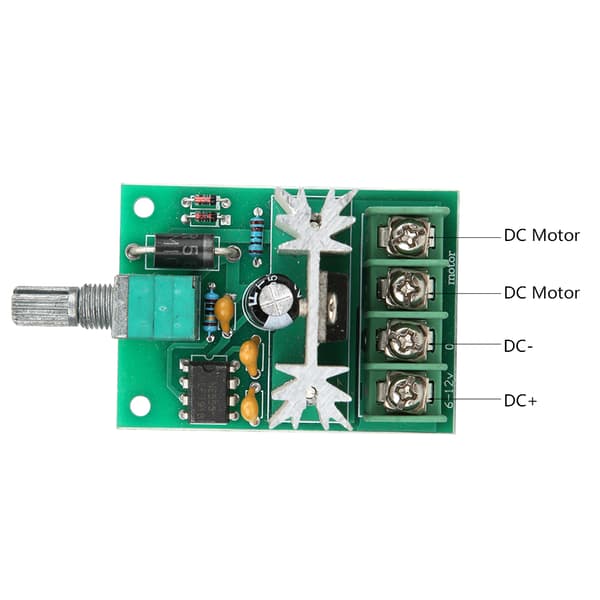 【NX】PWM DC Motor Hastighetskontroller Kontrollbryter med aluminiumlegeringsknapp DC6-12V 6A