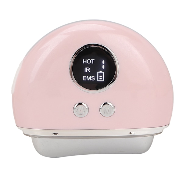Electric Gua Sha Machine Colorful Lights Micro Current Hudskrapning Ansiktsmassageapparat Rosa