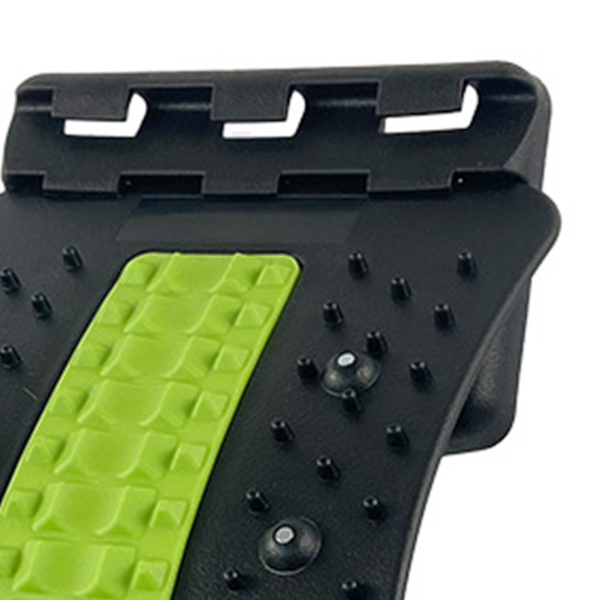 Selkämassiinilauta Säädettävä Taso Lumbar Back Cracker Venytyslauta Spine Deck 4 Tasoa Vihreä ja Musta
