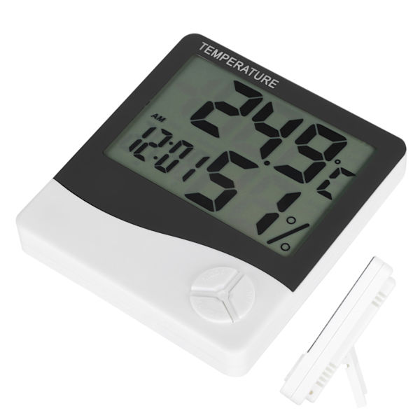 Digital inomhustermometer Rum Desktop Temperaturmätare Fuktighetsmätare Monitor