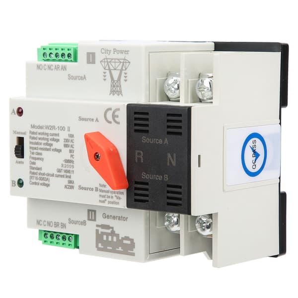 【NX】W2R-100 Dual Power Automatic Transfer Switch 2P 100A 50Hz Power Transfer Switch