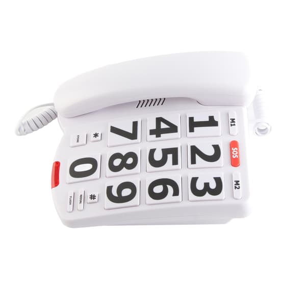 【NX】Fasttelefon for eldre med store knapper, kablet telefon for eldre og hørselshemmede