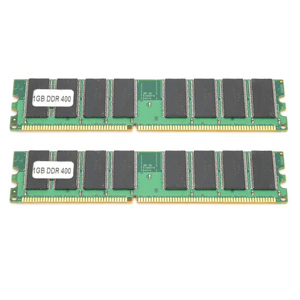 2 stk. Minnemodul Stasjonær Datamaskin for AMD Dobbeltsidig 16-Korn DDR 1GB 400Mhz PC3200