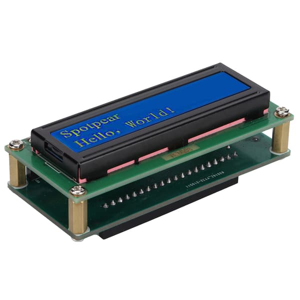 LCD Display Modul 1602 Skærm Udvidelseskort Tilbehør til Raspberry Pi PicoI2C Seriel Port