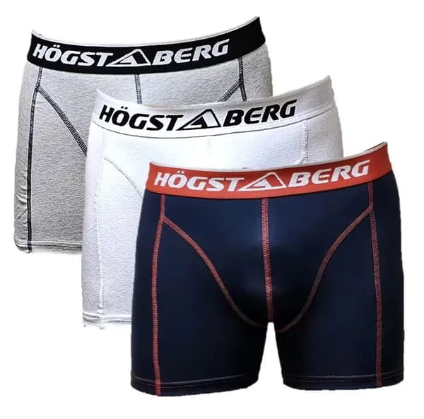 Högstaberg Boxershorts, Boxertrosor för män, Bomullsunderkläder - 7-pack Flerfärgad flerfärgad MEDIUM