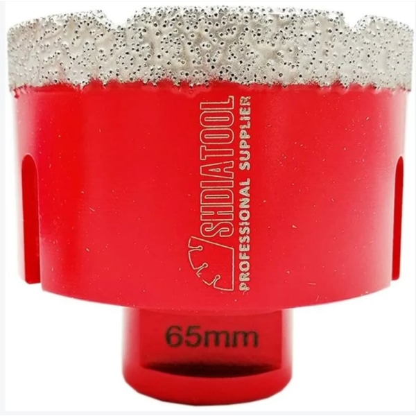 ZOLGINAH Diamantborrkronor 65 mm borrkronor med M14-gänga for torrborrning Porslinsplattor Granitmarmor