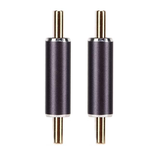 2 stk Type C han til Type C han adapter 40Gbps 100W lige mini USB C adapter til bærbar smartphone