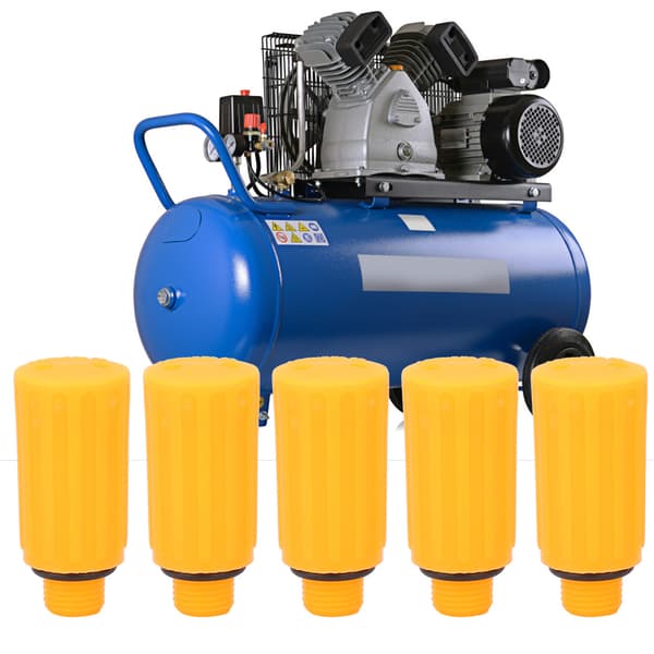 【NX】5 stk 9 mm oransje pustestang ventilhette luftkompressorpumpe tilbehør
