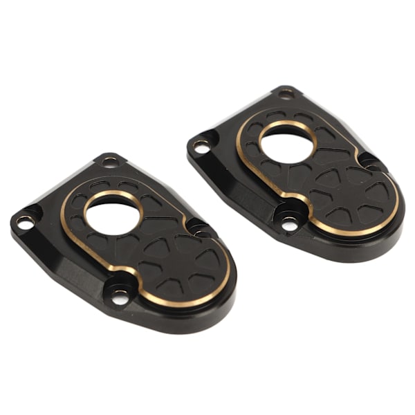 2 ST Messingportaldeksler Svart Stabilitet Portal Styrkehalshatt for Axial Capra SCX10 III AR45P 1/10