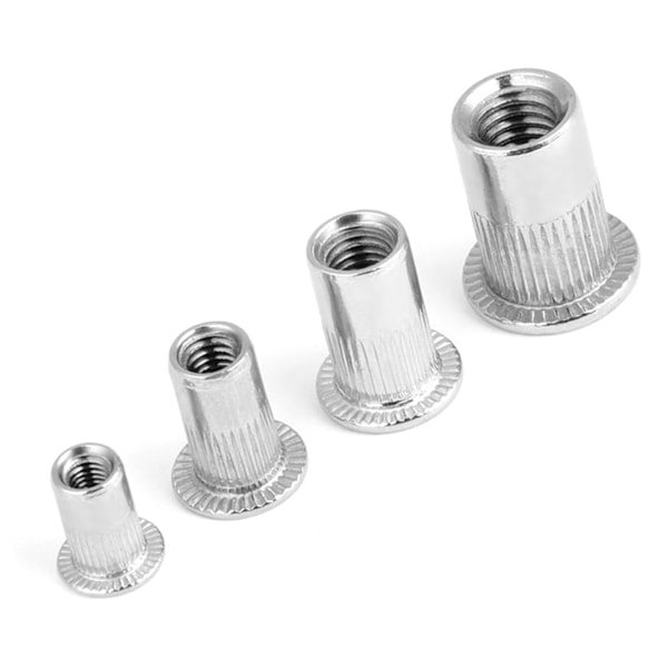 200 stk gjengede innsatser M3, M4, M5, M6 304 rustfritt stål blindmuttersett