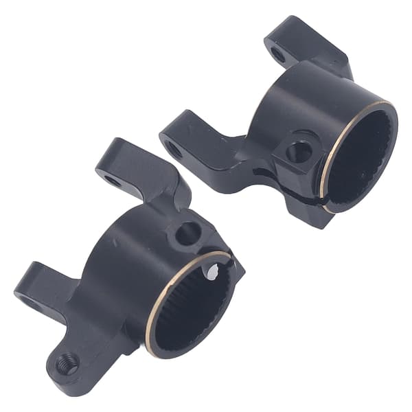 【NX】2 stk. C-navholder foran Messing Solid konstruktion Styrespindelholder Kompatibel med Axial SCX10 II AR44