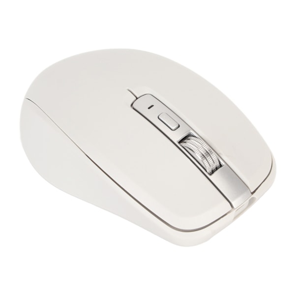2.4G Trådlös Mus Dubbelläge 2400 DPI Bluetooth-mus med 14 RGB-ljuseffekter för Laptop för Windows för OS X Blanc