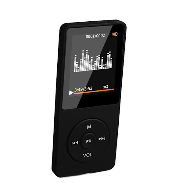 MP4-spelare Multifunktion Snyggt kompakt stereoljud Bluetooth-musikspelare för löpning Gå Studerande Möte