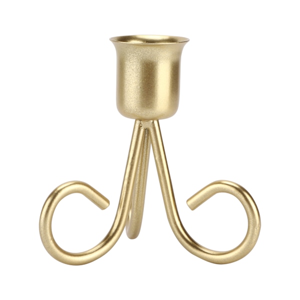 Smidesjärn Ljusstake Nordic Retro Geometric Aromaterapi Ljusstake Stativ Home DecorGold