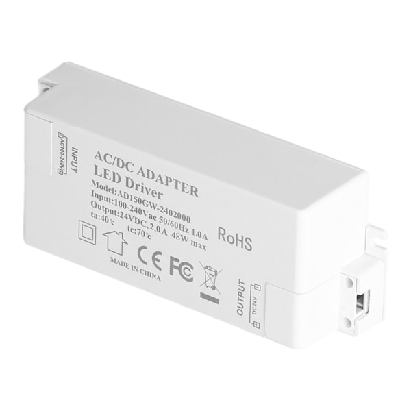 LED-drivrutin Termiskt skydd Säker isolering Lätt bärbar Hållbar LED-transformator