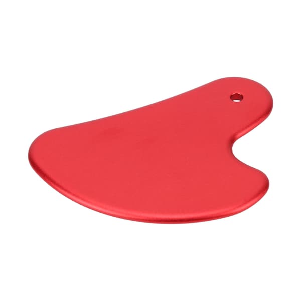 Metall Gua Sha Tool Aluminiumlegering skrapbräda Blodcirkulation Promotion Helkroppsansikte Skönhet Gua Sha Board Röd
