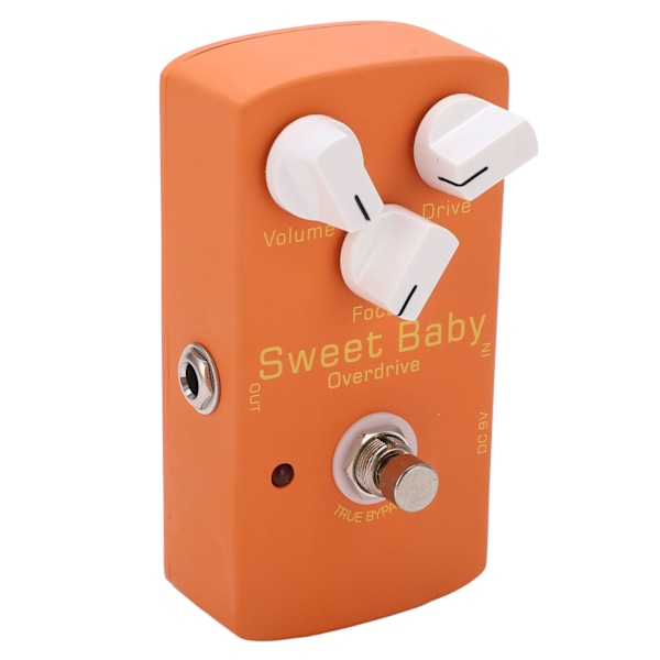 Overdrive Effect Low Gain Volym Drive Focus Knobs Elgitarr Monoblock Effector Pedal 5mA