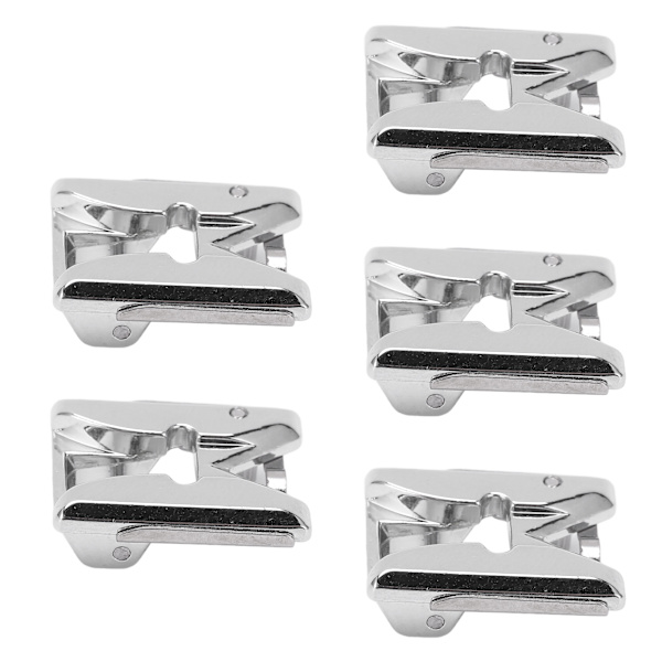 5 stk Fletning Trykfod Rustfrit Stål Justerbar Styreskinne Komfortabel Holdbar Symaskine Trykfod