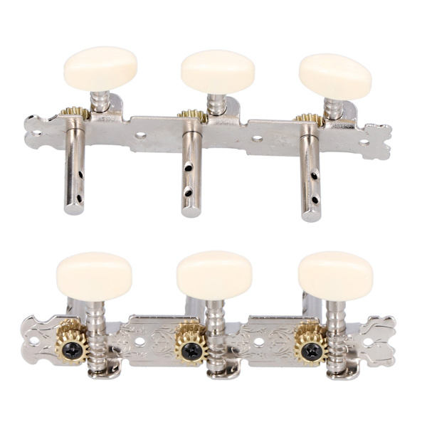 Stemmeskruer for gitarrmaskinhode Stemmeskruer Dobbel hull 3R 3L for akustiske folkemusikk-gitarrer