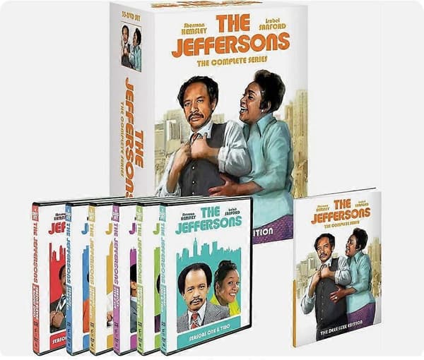 Perhe Jefferson: Koko sarja kaudet 1–11 (DVD, 33 levyn laatikko)