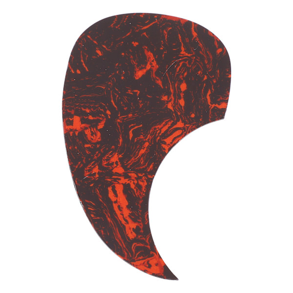 Guitar Comma Pickguard PVC-nötningsbeständigt anti repor Snygg gitarr Pick Guard ersättning 128 mm Magmatisk färg