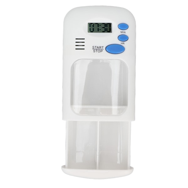 Smart Pill Dispenser Portable Automatisk 2 Grids Pill Organizer med larmpåminnelse för resor hemmabruk