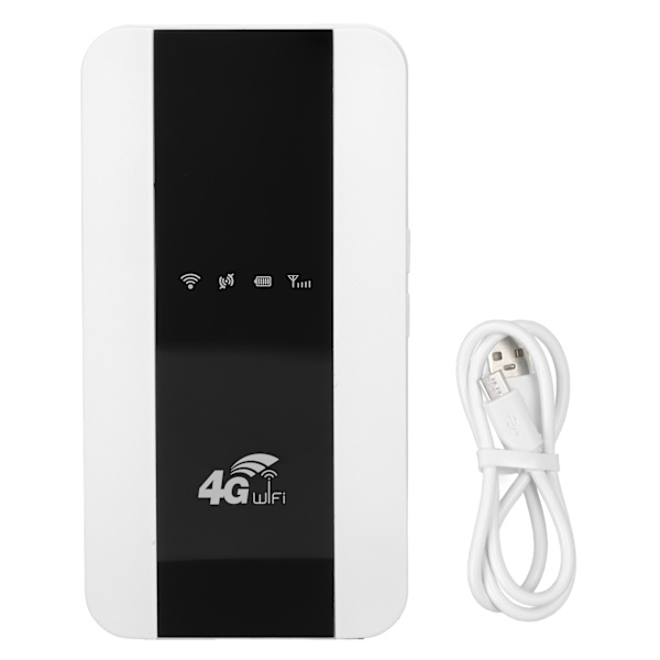 Mobil Hotspot Support 4G SIM-kort Bærbar Trådløs Router med Lang Batterilevetid til Stationære Bærbare Computere