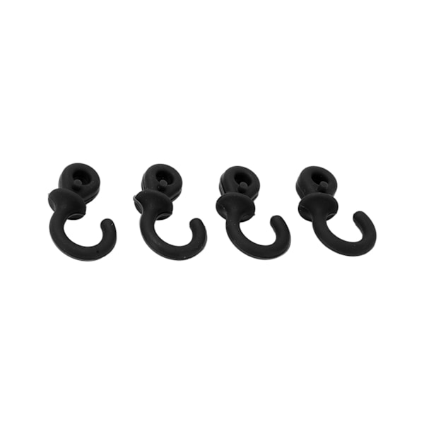 4st Bågskytte Bow String Ljuddämpare Monkey Tail Compound Bågsträng Stabilisator Stötdämpning för Ourdoor Training Svart